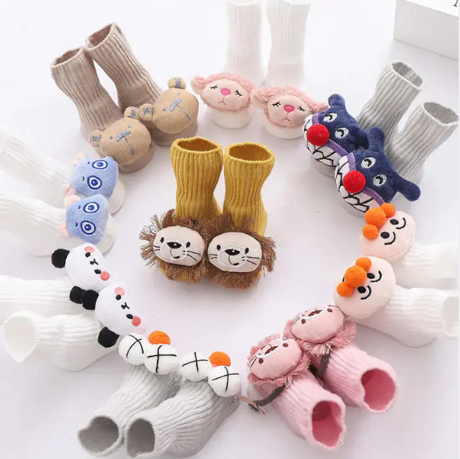 【寶寶學步襪】A纍精梳棉 無刺激 防滑軟底 防掉跟 春秋冬必備