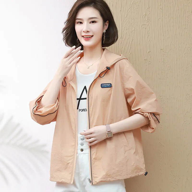 【三花棉業，新品上市】夏季新款時尚輕薄防曬衣，大碼寬松透氣防曬服，百搭洋氣年輕範，大碼可穿