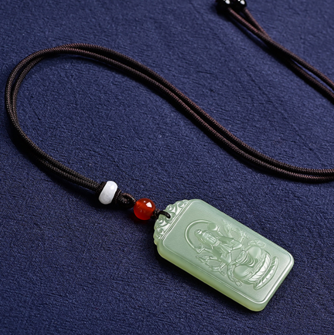 ❀附開光證書❀十二生肖本命佛和田玉玉牌【御守·生肖玉牌】2023年癸卯年消太歲、守財運，護平安 送長輩送家人